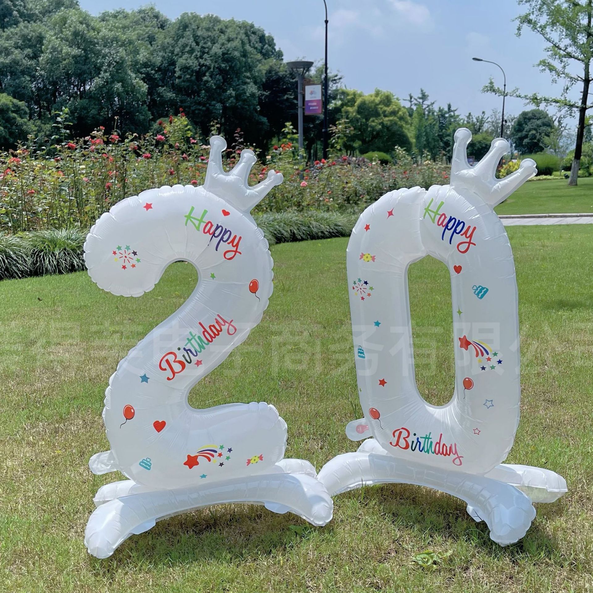 32Inch Foil Birthday Balloons Helium Standing Number Balloon 0-9 Happy Birthday Wedding Party Decorations Shower Figures Globos