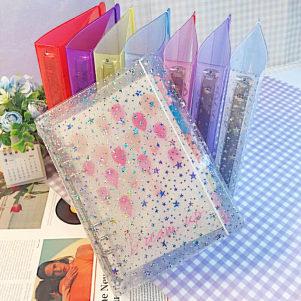 Card Album Transparent Star Album Photo Album Photocard Holder Binders Albums For DIY Your Notebook Filofax Planner Loose Leaf