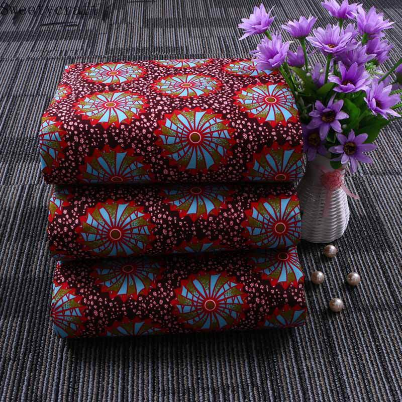 3 Yards Hight African Wax Fabrics 100% Polyster Ankara Cloth for DIY Sewing Party Dress Suits Garment Handmade Material