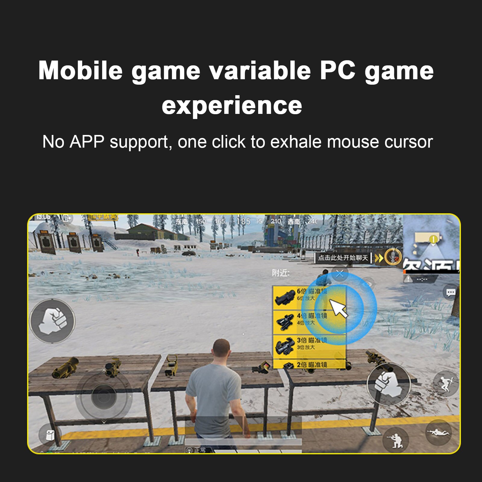 K2 USB Keyboard Mouse Converter Adapter Bluetooth Mobile Game Controller for Android/iOS Keyboard Mouse Converter for PUBG