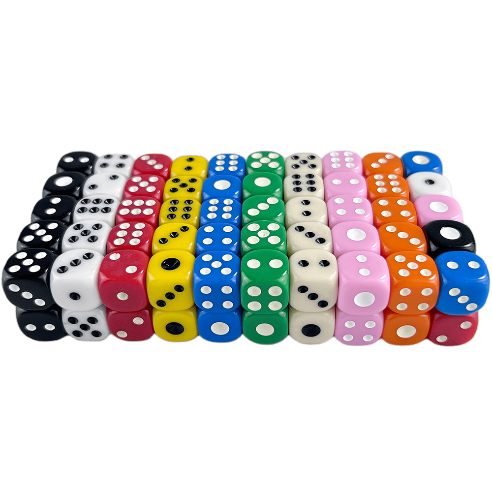 D6 jeu petits dés 14mm 10 pièces accessoires de points Standard pour jeu de société, jeu de table