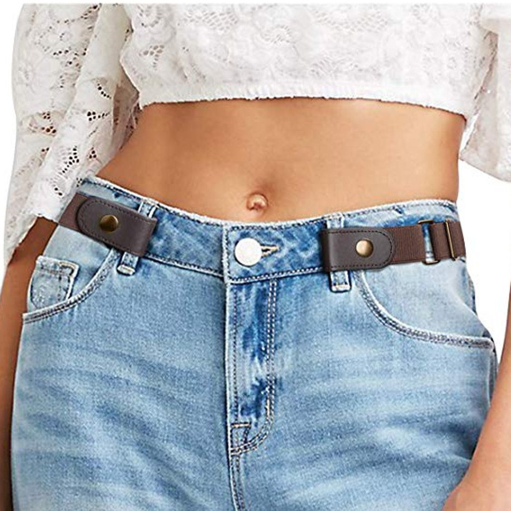 Xmas spændefri kvinder mænd usynligt elastisk bælte til jeans ingen bule besværремень ремень женский cinturones para mujer