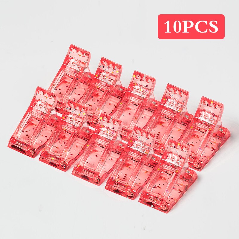 5 Pcs Acrylic Nail Clip Fingernail Extension UV Clamps Manicure Art Builder Tools set Quick Building Nail Tips Clips: Q42556