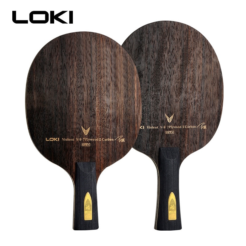 LOKI V9 Ebenholz Kohlenstoff Tischtennis Klinge Professionelle Tischtennis Schläger beleidigend Bogen Klingeln Pong Klinge