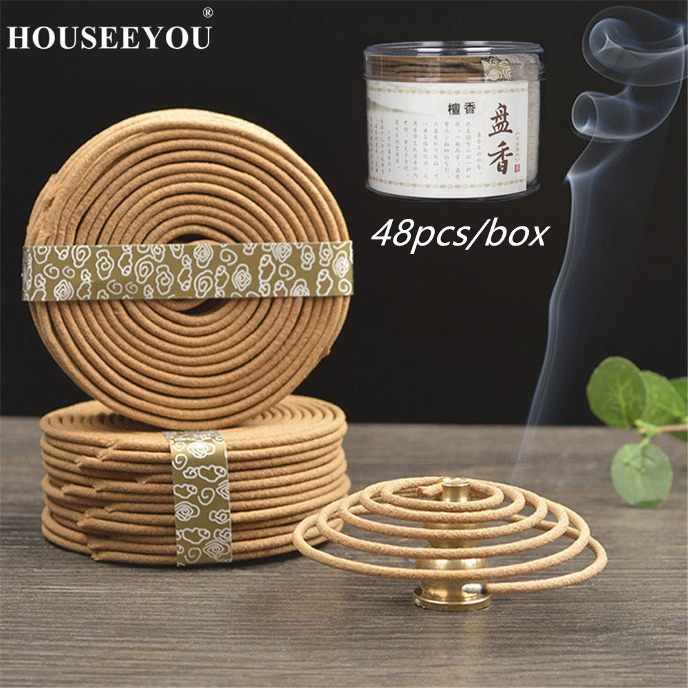 Duftlys aroma parfymekjegler spiralbrenner tårnlys velas røkelse røkelseskar komfyr ovn for hjemmekontor buddhistisk tempelbruk: Gul