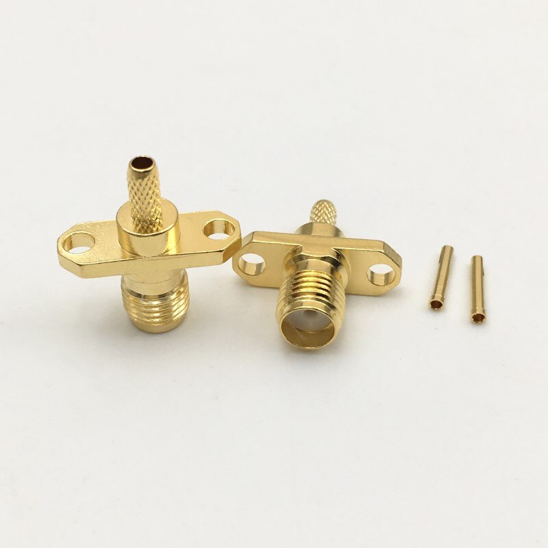 Prise à bride 2 trous u-fl/IPX IPEX UFL vers SMA femelle, câble d&#39;antenne RF 1.13 Pigtail OD 1.13mm pour routeur de carte WIFI PCI 1 pièces