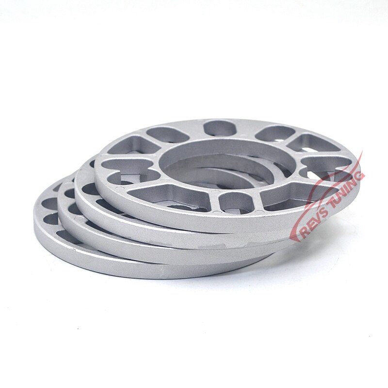 4 Stuks 10Mm Universele Aluminium Fit 4 &amp; 5 Lug Auto Wiel Spacer Shims Plaat 4X100 4X114.3 5X100 5X108 5X114.3 5x120