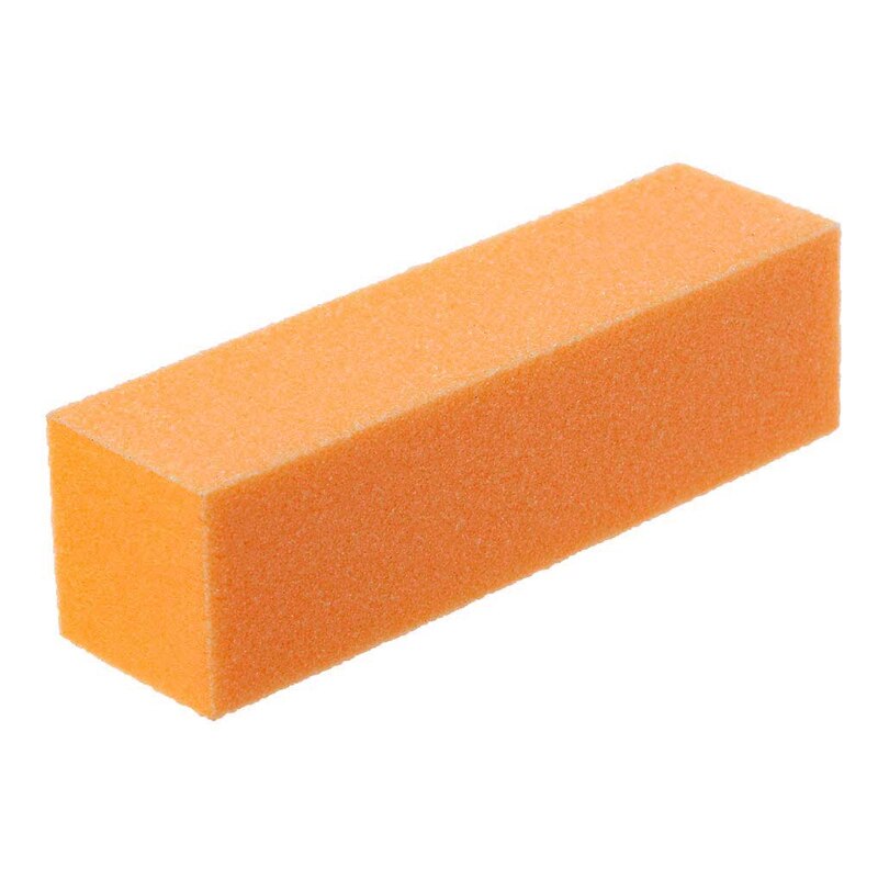 1pcs Pink Form Nail Buffers File For UV Gel White Nail File Buffer Block Polish Manicure Pedicure Sanding Nail Art Tool: Orange
