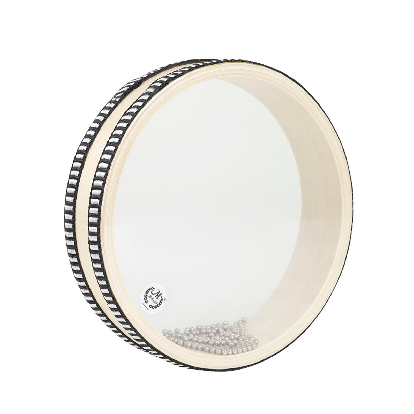 6-inch Transparent Wave Drum Natural Color Ocean Drum Early Educational Percussion Instrument for Children Boys Girls