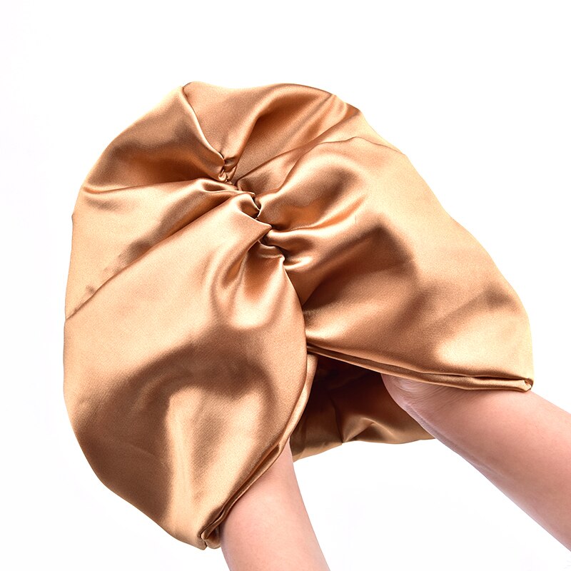 6 Kleuren Zijde Salon Motorkap Vrouwen Slaap Douche Cap Elastische Haarverzorging Bonnet Head Wrap Hoed