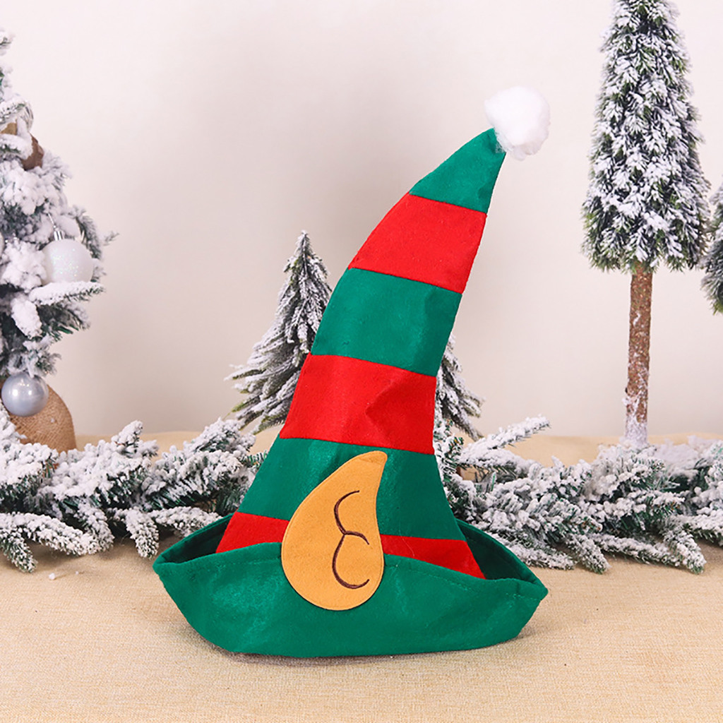 Santa Hat Winter Warm Christmas Elf Hat Child Adult Christmas Hat Cartoon Hat