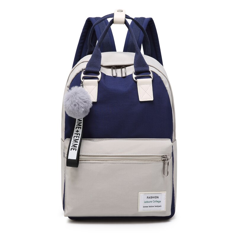 Julyccino Waterdichte Nylon Rugzak Voor Vrouwen School Schoudertas Rugzak Voor Tienermeisjes Vrouwelijke Reizen Rugzakken Mochila: Blue gray