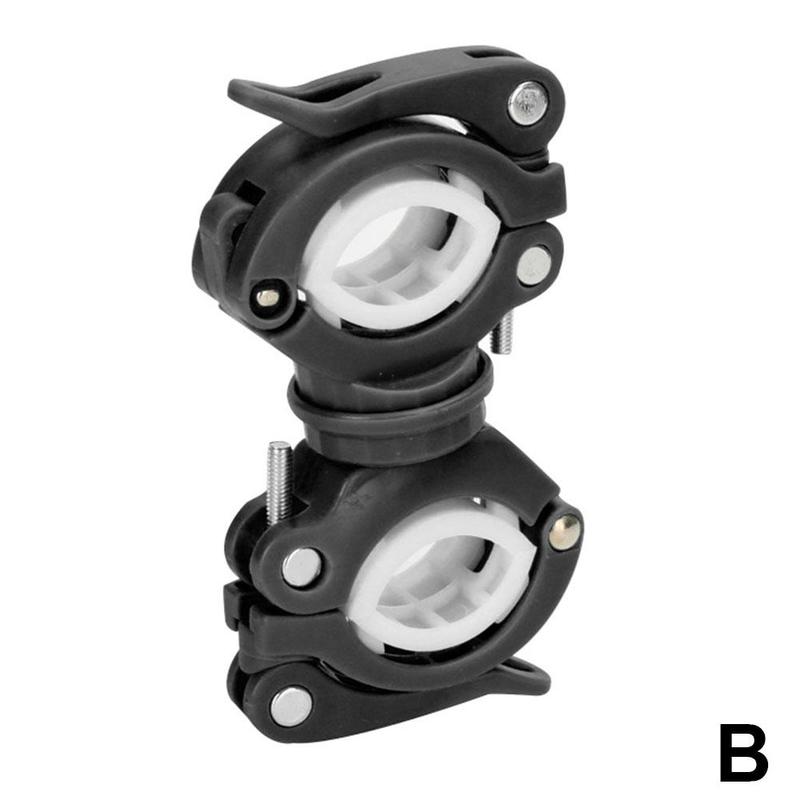 Lamp Holder Bicycle Flashlight Lamp Holder Front Lamp Mountain Holder Bike Accessorie Fixed Bike Holder Riding Bracket Equi J3d5: B