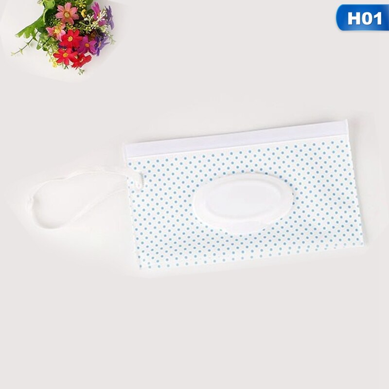 Portable Baby Wipes Box Wet Wipe Box Cleaning Wipes Carrying Bag Eco-Friendly Wipe Container Wristlet Wet Wipe Case
