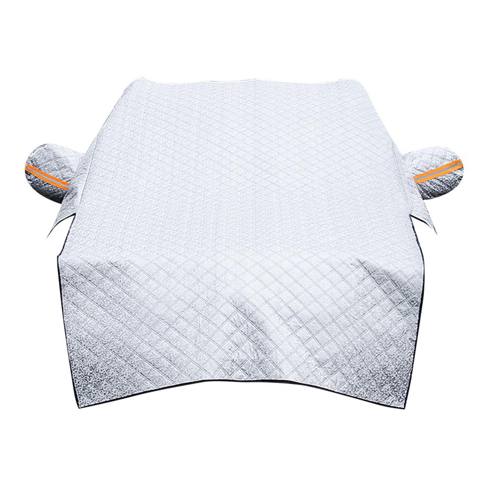 Winter Snow Shield Car Anti-frost Protective Cover Anti-snow Sunscreen Car Front Windshield Shade Cover Half-body Car Cover: Default Title
