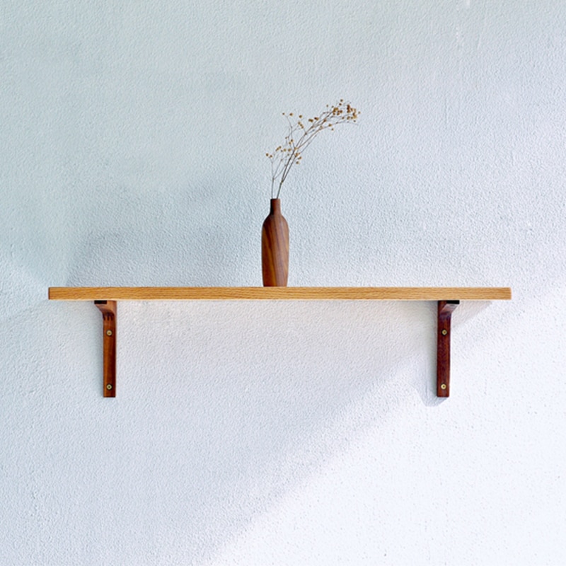 Solid wood wall shelf support bracket living room Storage rack bracket tripod