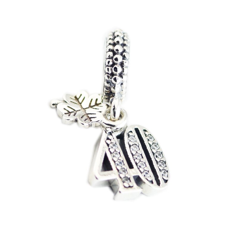 100% 925 Sterling Silver Classic Digital Women's Charm DIY Jewelry Pendant Jewelry: 2342