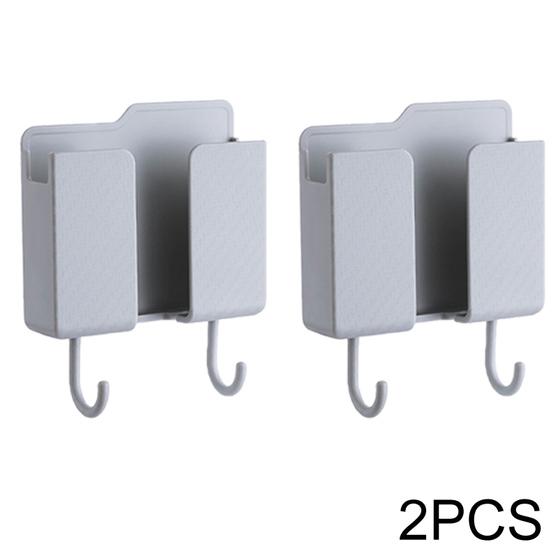 Soporte multifunción para teléfono inteligente, organizador montado en la pared, caja de almacenamiento, gancho para cargador de pared, organizador de cables, soporte de base de carga: Naranja