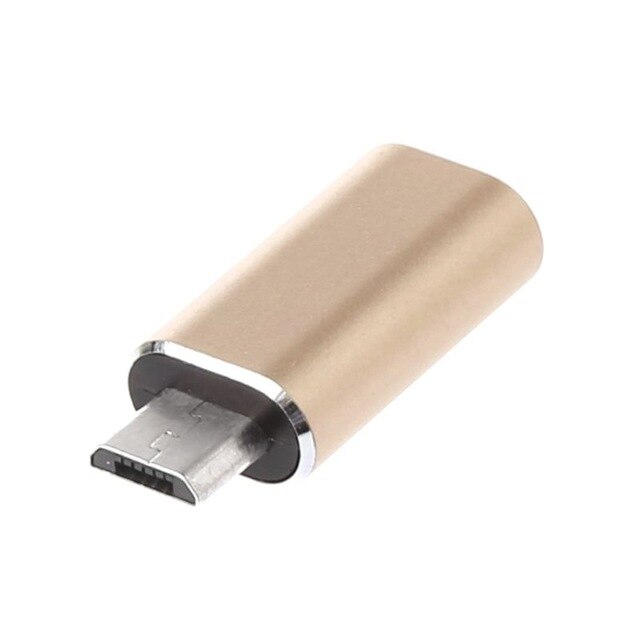 8Pin Female to Micro USB Male Adapter Android Phone Cable Fast Charging Connector for Iphone Cable to Android phone for Samsung: gold