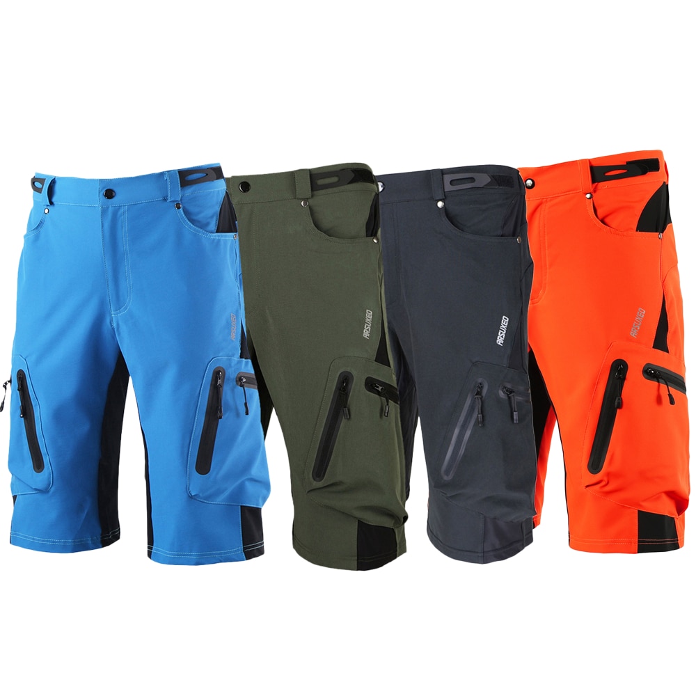 Lixada baggy shorts fiets fiets mtb broek wielrennen kleding polyamide shorts ademend losse pasvorm casual outdoor