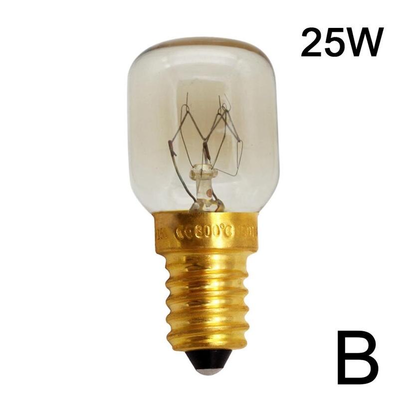 15W 25W High Temperature Microwave Oven Bulb E14 300 Lamp Bulbs Cooker Filament Tungsten Screw Degree Light Bulbs I2W0: 25w