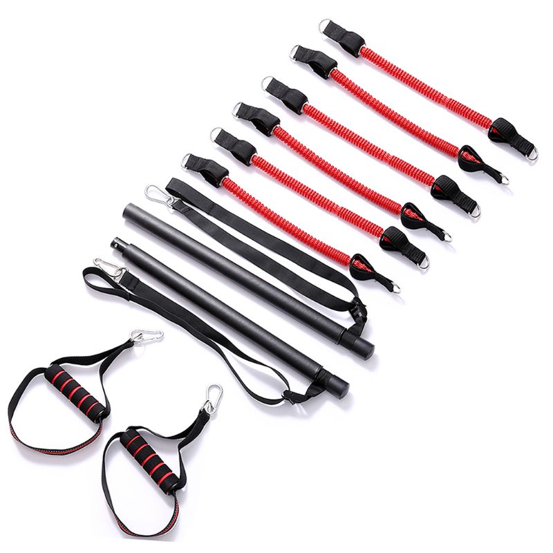 Portable Home Gym Pilates Bar System Full Body Workout Home Fitness Equipment