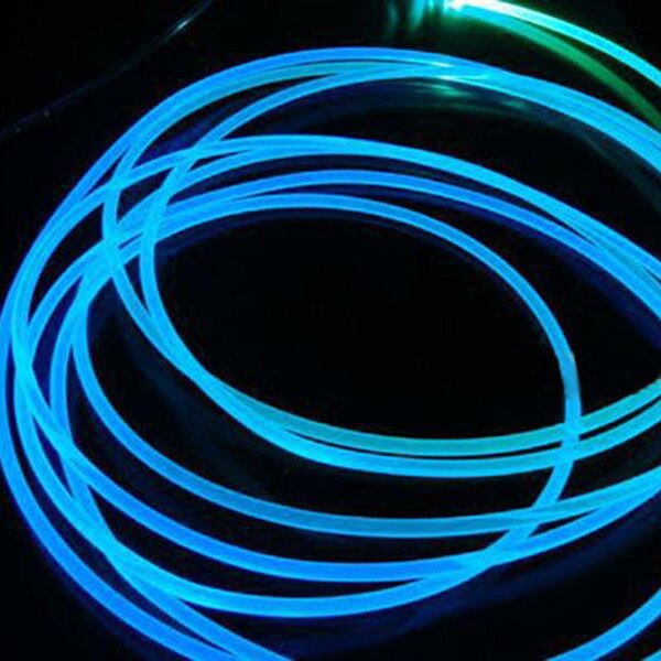 Cable de fibra óptica con brillo lateral PMMA de 1M de largo, diámetro de 1,5mm/2mm/3mm, para luces LED de coche, LDF668 brillante