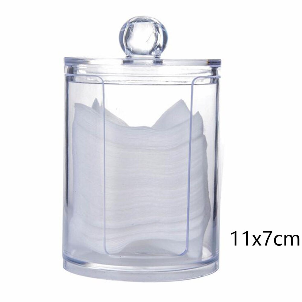 Storage Box Acrylic Storage Jar Cotton Swab Cotton Cotton pad box Ball Plastic Medicine Jar Dispenser Bathroom Accessories: E only box
