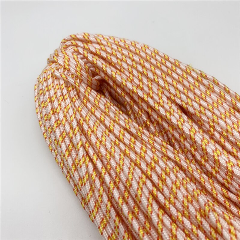 10 yards/Lot 3mm Koord Touw Parachute Lanyard Touw Voor Klimmen Camping Survival Apparatuur Paracord Armband Masker Lanyards: Roze Grijs
