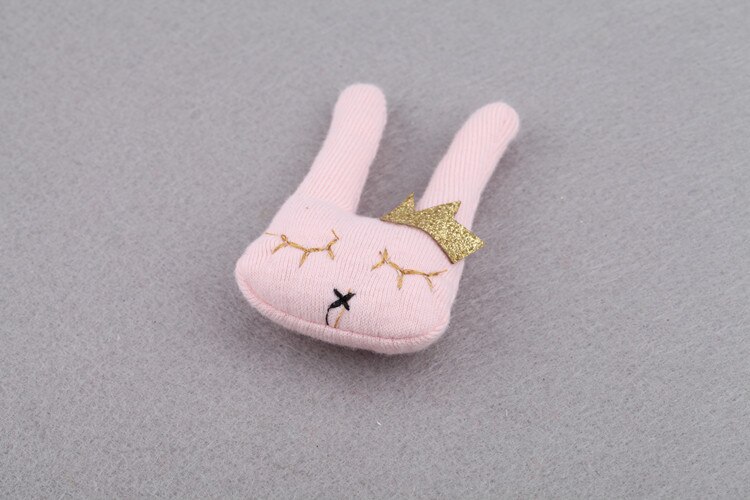 1Piece Cute Baby Girls Big Rabbit Hairpin Hair Barrettes Cartoon Kids Hair Clips Handmade Headwear Lovely Style Hair Accessories: Pink Brooch