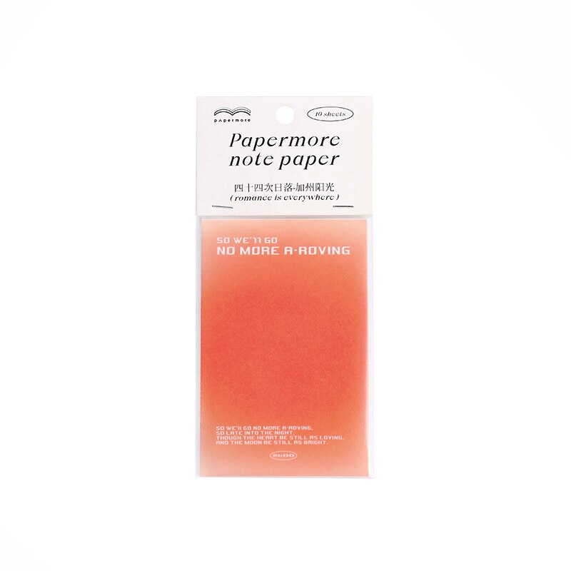 Special Paper Folding Note Paper Sunset Series message material Paper