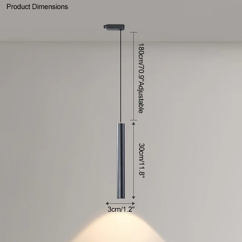 Luci a binario a montaggio superficiale, faretti, lampadari a LED per ristoranti, soggiorni senza luci principali, lampade da bar, lampade da scrivania: Luce Verde / Black