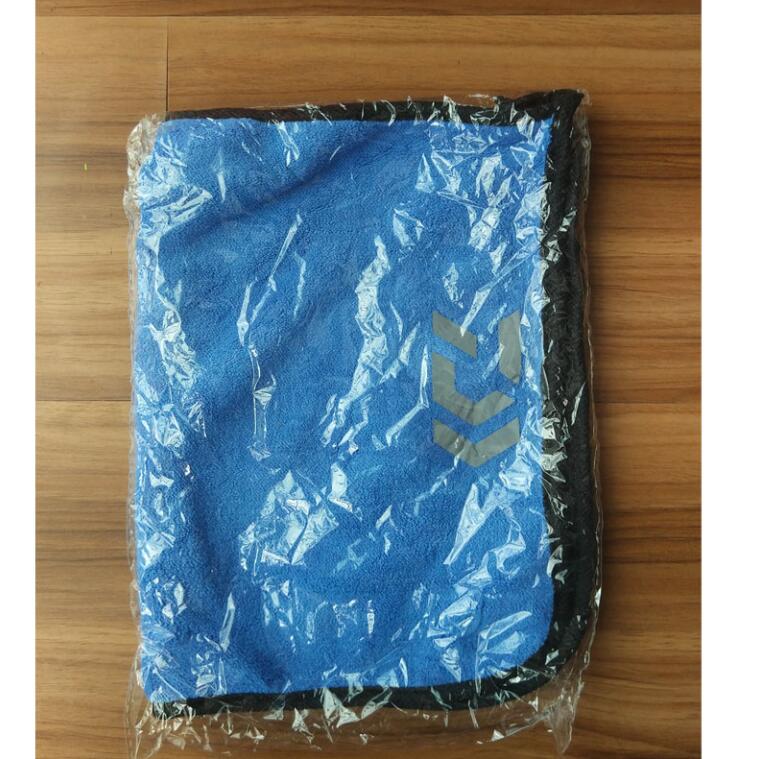 Fishing Handdoek Vissen Kleding Verdikking non-stick Absorberende Outdoor Sport Veeg Handen Wandelen Klimmen Vissen Gear: Blue