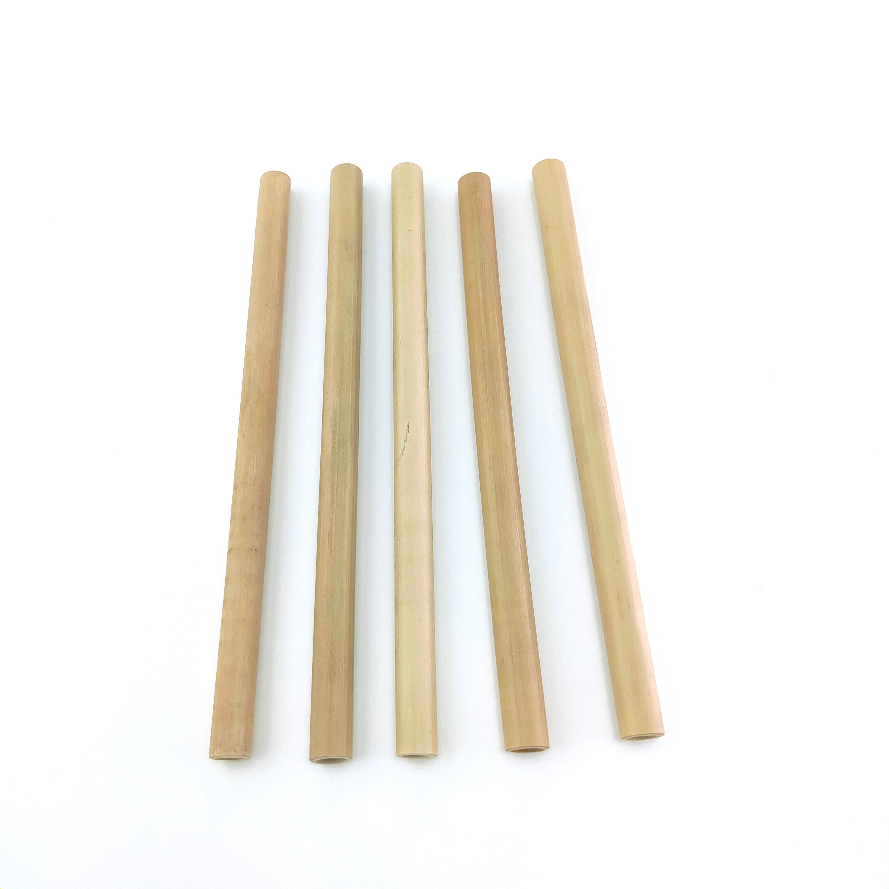 Pajitas biodegradables de bambú reutilizables, pajillas gruesas orgánicas para beber, perlas ecológicas, burbuja para té, leche, zumo de cóctel, 20x1cm: 5pcs Bamboo Straws