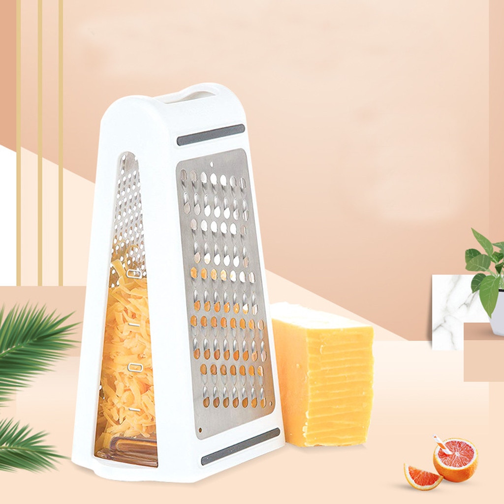 4# Box Cheese Grater - 2-sided Stainless Steel Cutter And Shredder For Cheeses Kitchen Multifunction Tool Grater Accessories