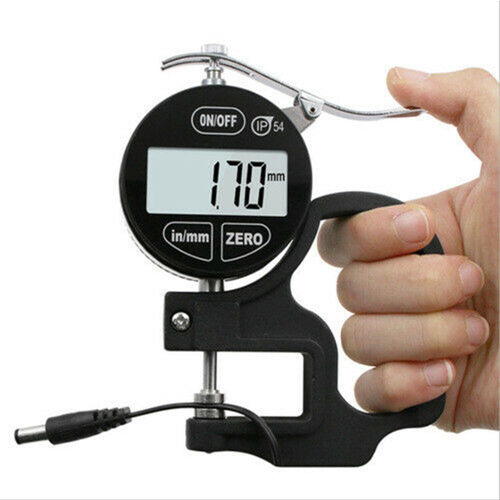 0.01mm High Accuracy Electronic IP54 Thickness Gauge 10mm 0-0.4" Touch Keys Digital Micrometer 0.01mm Oil-proof Thickness Meter