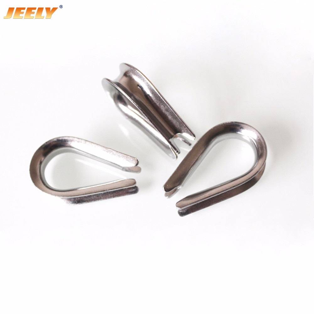 Jeely 10 stuks 2/3/4/5/6/8/10/12/14/16/18/20/22mm lierkabelkous voor maritieme/bootbeslag