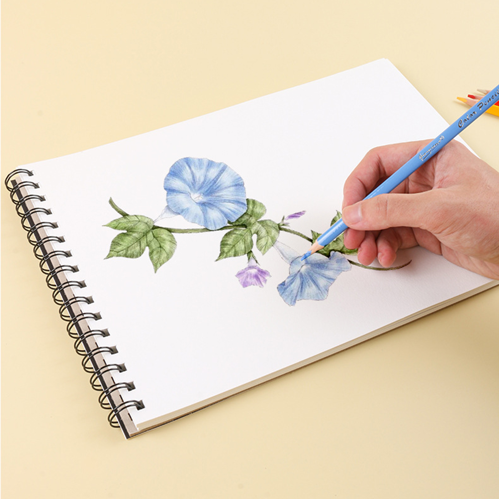 Sketch Pad Hardcover Sketchbook Spiral Bound Drawing Notebook For Artist Students Best For Birthday Christmas Thanksgiving