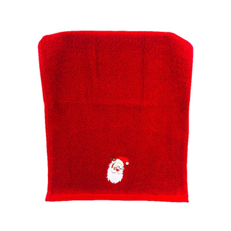 Christmas Face Washing Cloth Cute Santa Claus Elk Face Towel Cloth For Man Home Bathroom Woman Towels Xmas: red