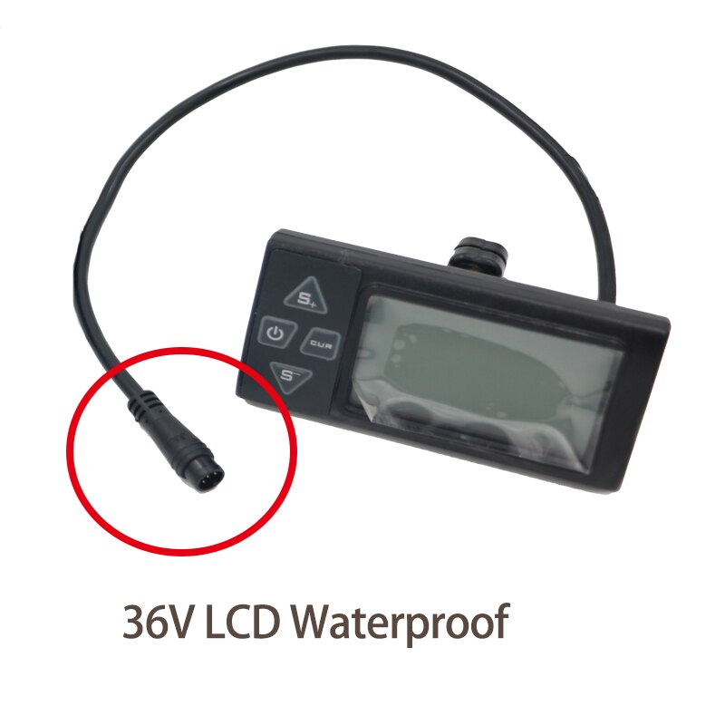 Js Elektrische Fiets 36V/48V Waterdichte Lcd Display Fiets Controller Elektrische Fiets Snelheidsmeter Bike Bedieningspaneel Snelheid display: 36V LCD Waterproof