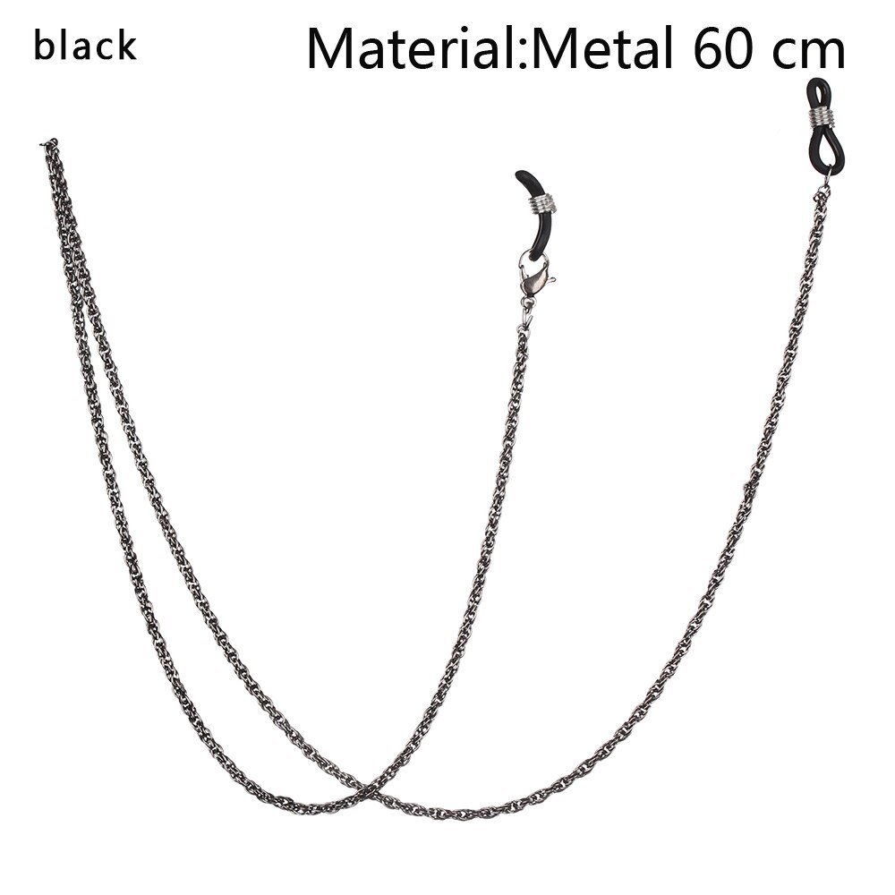 1 PC Face Mask Hanging Lanyard Mask Holder Strap Anti-lost Eyeglass Chains with Clips for Men Women Boys Girls Kids: black4