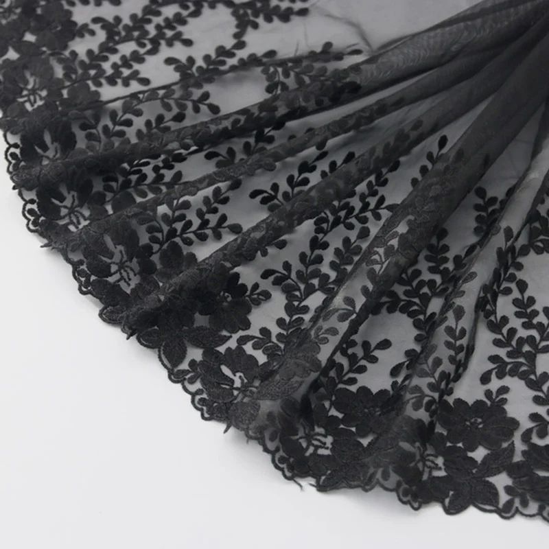 (1 Yard/lot) 30cm White Mesh Water-Soluble lace Fabric Mesh Woven Belt Clothing Accessories High Wedding Headdress DIY
