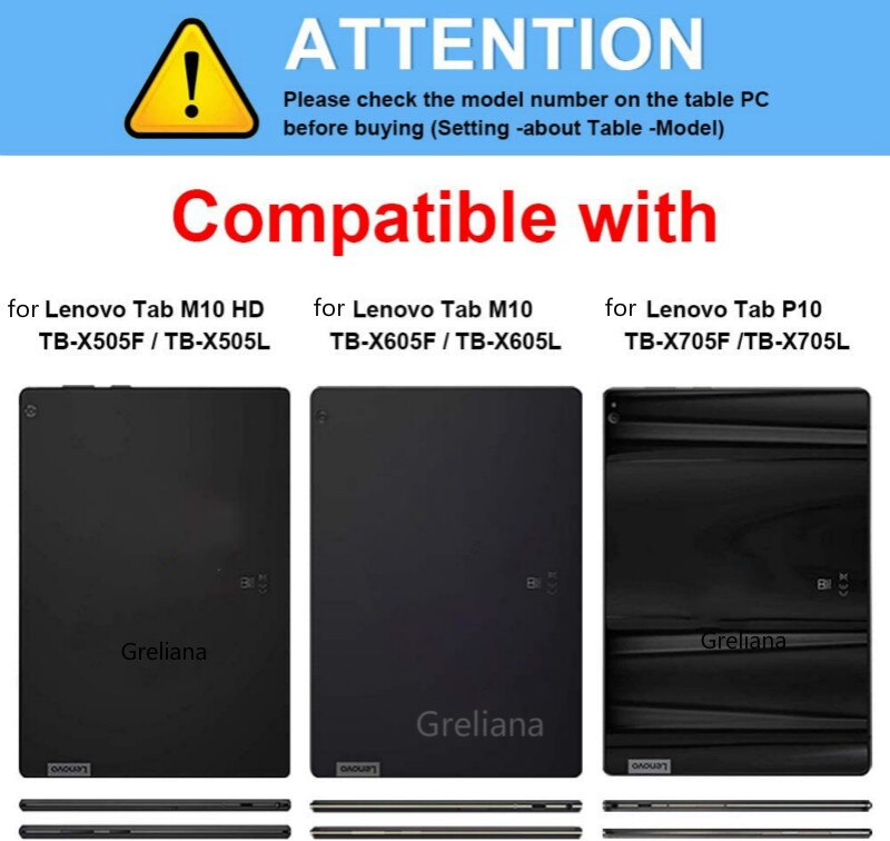Funda de cuero con soporte magnético para Lenovo Tab M10 HD, TB-X505F, TB-X505L, TB-X605F, 10,1": Note / Tab M10 Plus TB-X606