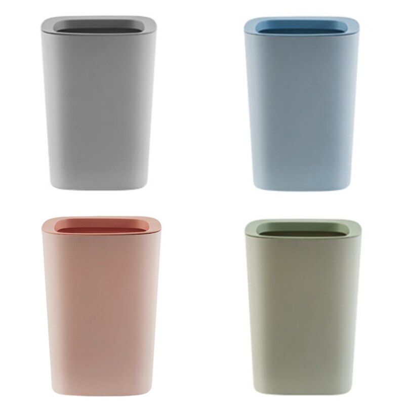 Trash Can Bathroom Bin Bedroom Bin Plastic Waste Bin Waste Paper Basket Recycle Bin for Home Kitchen Toilet Office