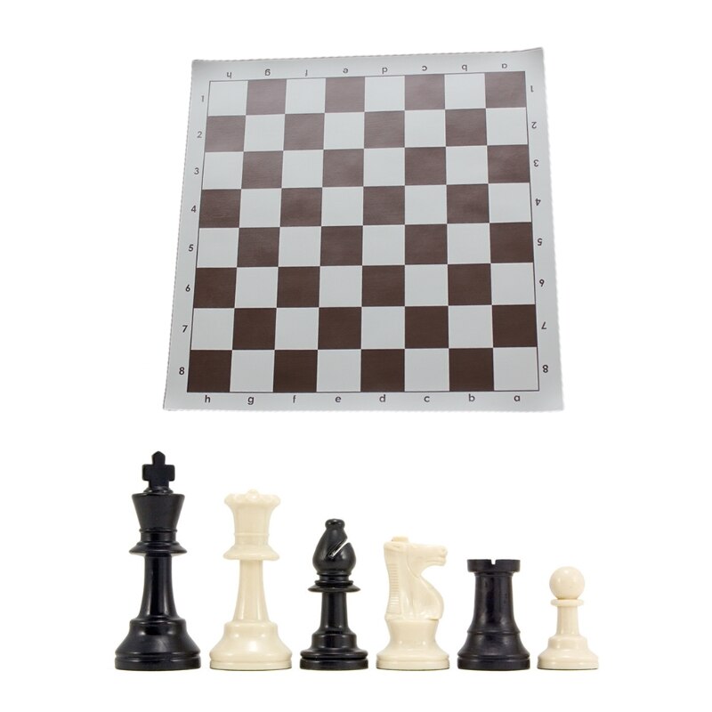 Chess Pieces and Mousepad Board Chess Set B36F: -BN
