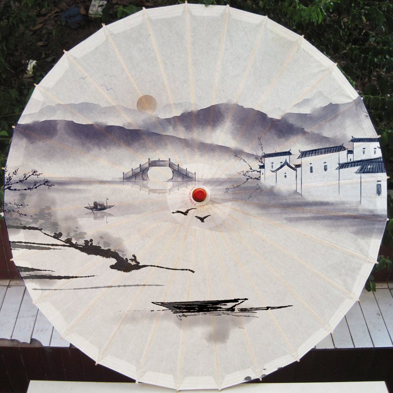 Bridal Umbrellas Wedding Floral Umbrella for Women Cosplay Oil Paper Parasol Women Photo Props Wedding Ornament: 18