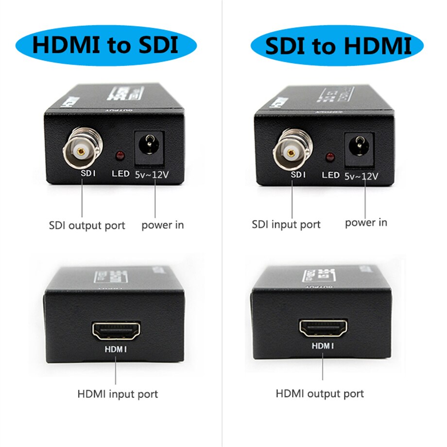 PzzPss 3G hdmi-kompatybilny konwerter SDI SDI Adapter Audio HD-SDI/3G-SDI Adapter BNC 1080P konwerter DAC do monitora HDTV