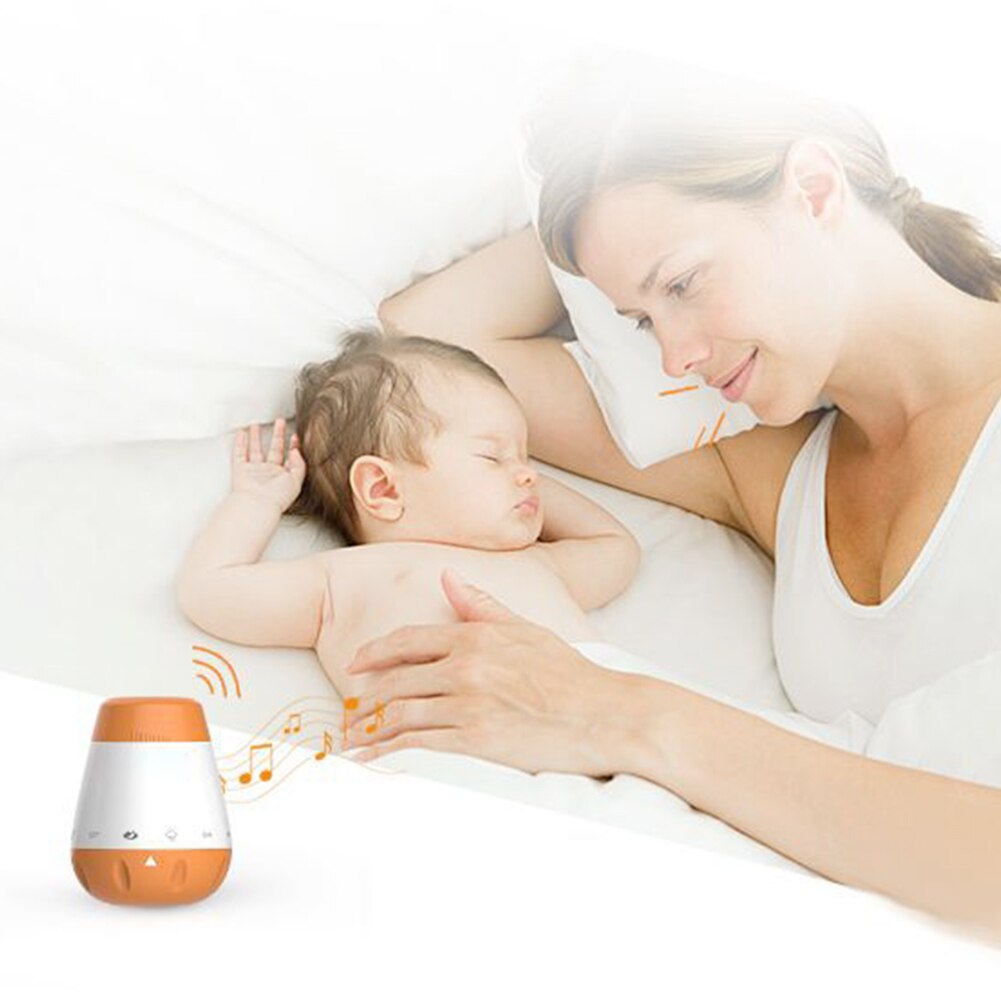 Genopladelig terapi lyd maskine sove sutter hvid støj bærbar stemmesensor spædbørn smart musik baby
