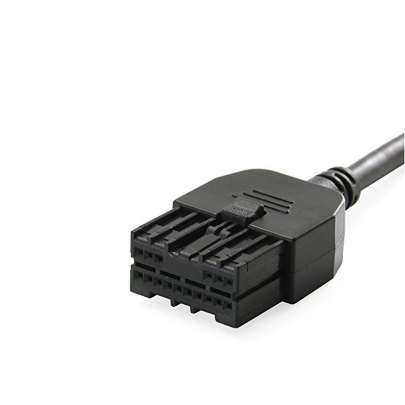 puerto de Cable de interfaz de entrada auxiliar negro apto para Infiniti Nissan Ipod 284H2-Zt50A