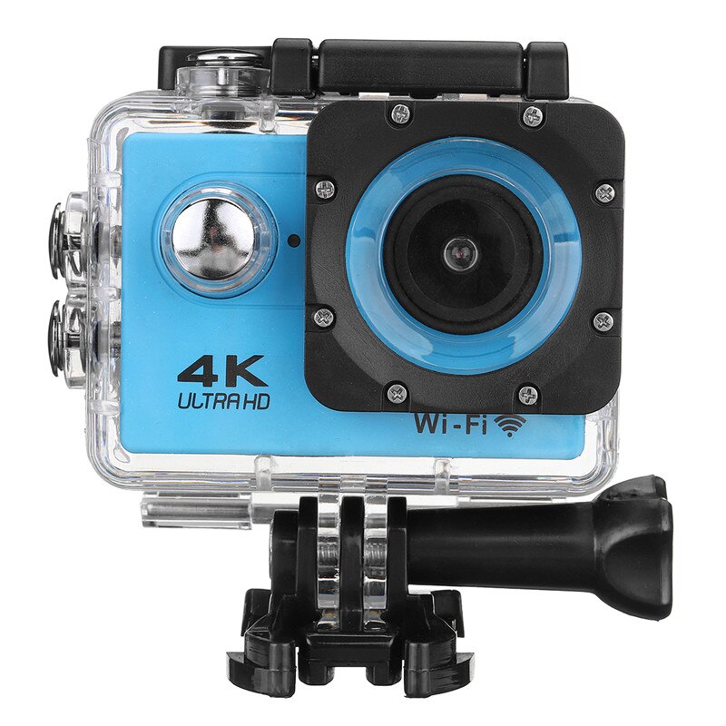 4K Action Camera With Ultra HD 1080p Screen Underwater 30m Waterproof Sport Camera Go Extreme Pro Cam Video Camcorder: Blue / standardxcontroller